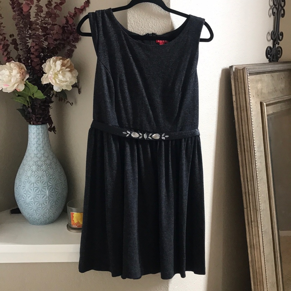Black mini dress